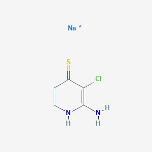 molecular formula C5H5ClN2NaS B6292712 2-Amino-3-chloro-pyridine-4-thiol;sodium salt CAS No. 2055759-40-3