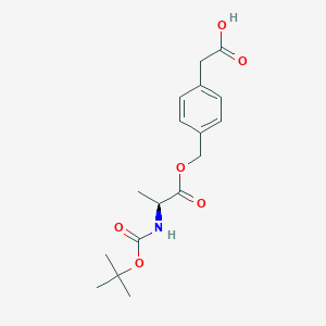 molecular formula C17H23NO6 B6292729 Boc-L-Ala-O-CH2-Ph-CH2-COOH CAS No. 77292-90-1