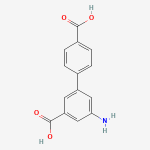 molecular formula C14H11NO4 B6292762 3-Amino-5-(4-carboxyphenyl)benzoic acid CAS No. 129192-19-4