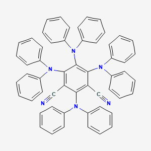 molecular formula C56H40N6 B6292771 2,4,5,6-Tetrakis(diphenylamino)isophthalonitrile CAS No. 1846598-27-3