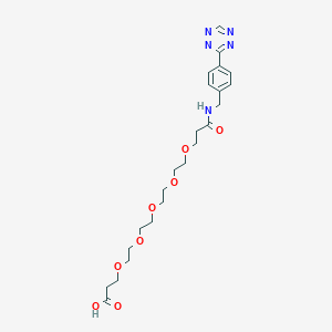 molecular formula C23H33N5O8 B6292810 Me-Tetrazine-PEG4-amine HCl salt CAS No. 1682653-79-7