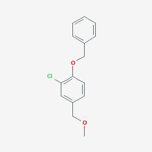 molecular formula C15H15ClO2 B6292953 1-(Benzyloxy)-2-chloro-4-(methoxymethyl)benzene CAS No. 2404733-98-6