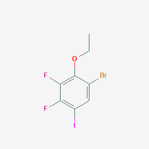 molecular formula C8H6BrF2IO B6293140 1-Bromo-2-ethoxy-3,4-difluoro-5-iodobenzene CAS No. 2404733-69-1