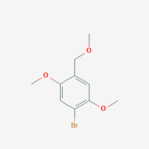 molecular formula C10H13BrO3 B6293960 1-Bromo-2,5-dimethoxy-4-(methoxymethyl)benzene CAS No. 2379321-66-9