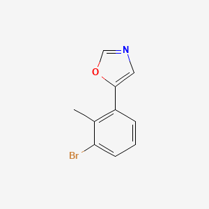 molecular formula C10H8BrNO B6294058 5-(3-bromo-2-methylphenyl)oxazole CAS No. 2004529-69-3