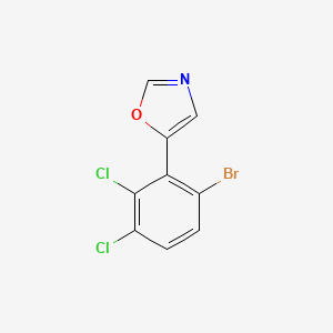 molecular formula C9H4BrCl2NO B6294228 5-(6-bromo-2,3-dichlorophenyl)oxazole CAS No. 2364585-33-9