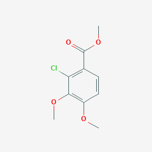molecular formula C10H11ClO4 B062944 Methyl 2-chloro-3,4-dimethoxybenzoate CAS No. 175136-01-3