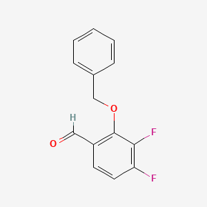 molecular formula C14H10F2O2 B6294611 3,4-Difluoro-2-(4-methylphenoxy)-benzaldehyde CAS No. 1193392-82-3