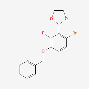 2-(3-(Benzyloxy)-6-bromo-2-fluorophenyl)-1,3-dioxolane