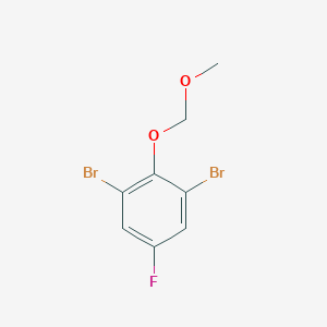 molecular formula C8H7Br2FO2 B6294694 1,3-Dibromo-5-fluoro-2-(methoxymethoxy)benzene CAS No. 2244107-73-9