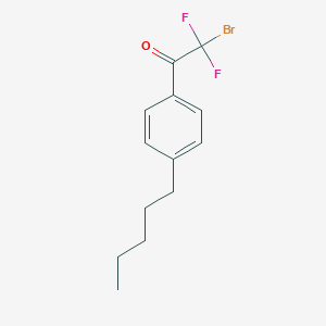 2-Bromo-2,2-difluoro-1-(4-pentylphenyl)ethanone