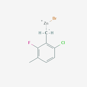 B6294872 6-Chloro-2-fluoro-3-methylbenzylzinc bromide, 0.50 M in THF CAS No. 1072788-24-9