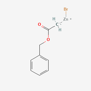 molecular formula C9H9BrO2Zn B6294901 2-Benzyloxy-2-oxoethylzinc bromide, 0.50 M in ether CAS No. 1620567-98-7
