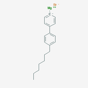molecular formula C19H23BrMg B6294955 4'-N-Heptyl-4-biphenylmagnesium bromide CAS No. 252983-86-1
