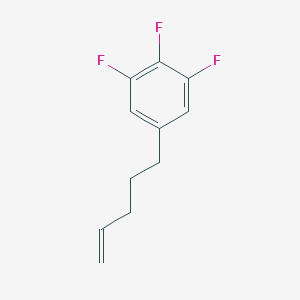 molecular formula C11H11F3 B6294980 5-(3,4,5-Trifluorophenyl)-1-pentene, 97% CAS No. 2007899-26-3