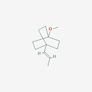molecular formula C12H20O B6295008 1-Methoxy-4-[(E)-prop-1-enyl]bicyclo[2.2.2]octane CAS No. 2387607-45-4