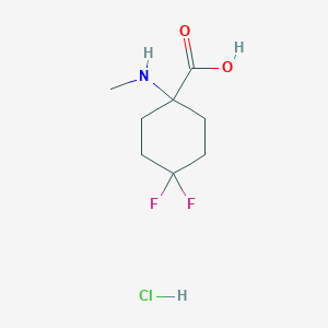 4,4-Difluoro-1-(methylamino)cyclohexanecarboxylic acid hydrochloride