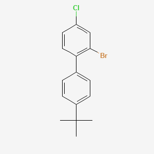 molecular formula C16H16BrCl B6295066 2-Bromo-4'-(tert-butyl)-4-chloro-1,1'-biphenyl CAS No. 2389017-93-8