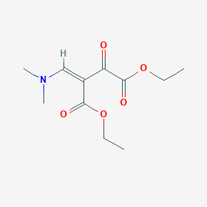 molecular formula C11H17NO5 B6295142 Diethyl 2-((dimethylamino)methylene)-3-oxosuccinate CAS No. 130187-88-1