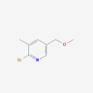molecular formula C8H10BrNO B6295226 2-Bromo-5-(methoxymethyl)-3-methylpyridine CAS No. 2379321-49-8