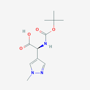 (2S)-2-{[(tert-Butoxy)carbonyl]amino}-2-(1-methyl-1H-pyrazol-4-yl)acetic acid