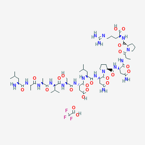 molecular formula C59H97F3N18O21 B6295367 H-Leu-Ala-Ala-Val-Ser-Asp-Leu-Asn-Pro-Asn-Ala-Pro-Arg-OH.TFA CAS No. 415684-36-5