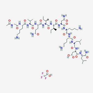 molecular formula C66H117F3N18O19 B6295380 Acetyl-Tau Peptide (273-284) amide Trifluoroacetate CAS No. 1684399-52-7