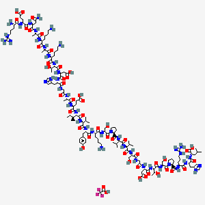 molecular formula C142H229F3N44O48 B6295412 Tau Peptide (379-408) Trifluoroacetate CAS No. 1246357-53-8