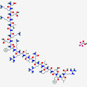 molecular formula C121H205F3N36O32 B6295429 LL-37 SKE Trifluoroacetate CAS No. 1072128-56-3