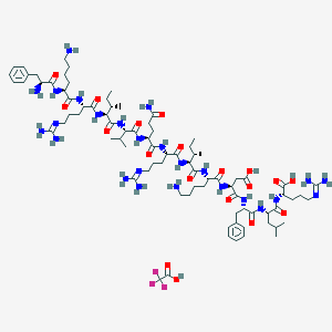 molecular formula C82H136F3N25O19 B6295434 LL-37 FK-13 Trifluoroacetate CAS No. 717919-68-1