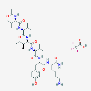molecular formula C40H65F3N8O10 B6295453 Acetyl-PHF6QV amide Trifluoroacetate CAS No. 2022956-52-9