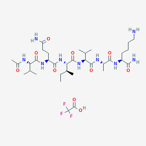 molecular formula C34H60F3N9O10 B6295471 Acetyl-PHF6YA amide Trifluoroacetate CAS No. 885610-34-4