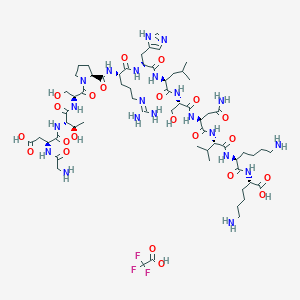 molecular formula C62H104F3N21O22 B6295558 Tau Peptide (323-335) Trifluoroacetate CAS No. 2022956-59-6