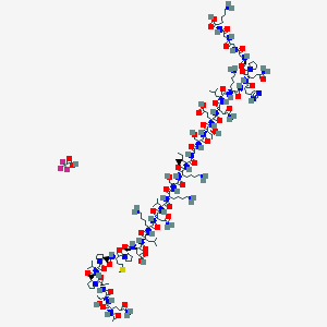 molecular formula C145H241F3N42O47S B6295617 Ac-Gln-Thr-Ala-Pro-Val-Pro-Met-Pro-Asp-Leu-Lys-Asn-Val-Lys-Ser-Lys-Ile-Gly-Ser-Thr-Glu-Asn-Leu-Lys-His-Gln-Pro-Gly-Gly-Gly-Lys-OH.TFA CAS No. 2022956-56-3
