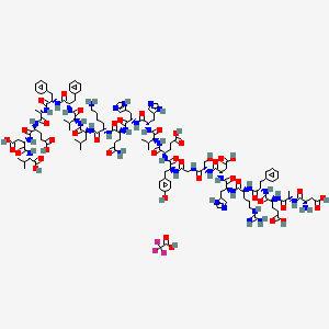 molecular formula C132H184F3N35O42 B6295625 H-Asp-Ala-Glu-Phe-Arg-His-Asp-Ser-Gly-Tyr-Glu-Val-His-His-Gln-Lys-Leu-Val-Phe-Phe-Ala-Glu-Asp-Val-OH.TFA CAS No. 138648-77-8