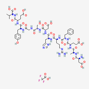 molecular formula C63H86F3N17O25 B6295777 H-Asp-Ala-Glu-Phe-Arg-His-Asp-Ser-Gly-Tyr-Glu-Val-OH.TFA CAS No. 142047-91-4