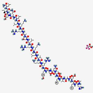 molecular formula C152H247F3N44O40 B6295788 Acetyl-(D-Phe2,Lys15,Arg16,Leu27)-VIP (1-7)-GRF (8-27) Trifluoroacetate CAS No. 202463-00-1