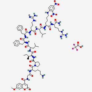 Mca-Gly-Lys-Pro-Ile-Leu-Phe-Phe-Arg-Leu-Lys(Dnp)-D-Arg-NH2 Trifluoroacetate