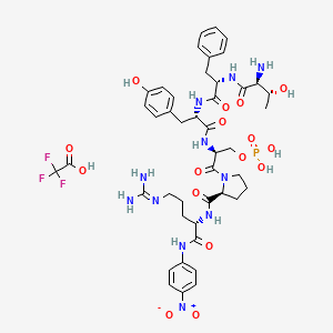H-Trp-Phe-Tyr-Ser(PO3H2)-Pro-Arg-pNA Trifluoroacetate