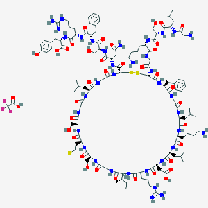 molecular formula C126H199F3N36O38S3 B6295912 Vasonatrin Peptide (VNP) Trifluoroacetate CAS No. 141676-35-9