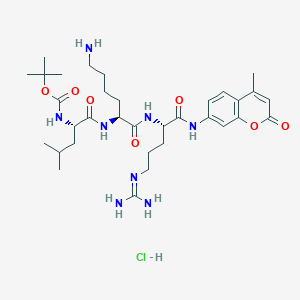 molecular formula C33H53ClN8O7 B6295923 Boc-Leu-Lys-Arg-AMC Hydrochloride CAS No. 2237216-43-0