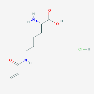 molecular formula C9H17ClN2O3 B6295942 H-L-Lys(Acryloyl)-OH·HCl CAS No. 65143-71-7