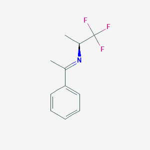 (S)-1,1,1-Trifluoro-N-(1-phenylethylidene)propan-2-amine, 95%