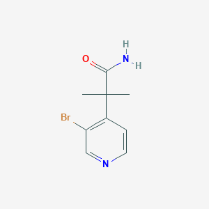 B6295986 2-(3-Bromopyridin-4-yl)-2-methylpropanamide CAS No. 2250243-06-0