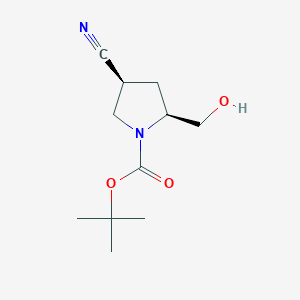 t-Butyl (2S,4S)-4-cyano-2-(hydroxymethyl)pyrrolidine-1-carboxylate