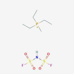 molecular formula C7H19F2NO4PS2+ B6296022 Triethyl(methyl)phosphonium bis(fluorosulfonyl)imide CAS No. 1312790-50-3