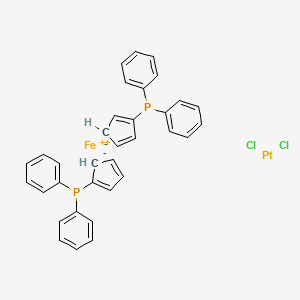 molecular formula C34H28Cl2FeP2Pt B6296047 dichloro(1,1'-bis(diphenylphosphanyl)ferrocene)platinum(II) CAS No. 104413-90-3