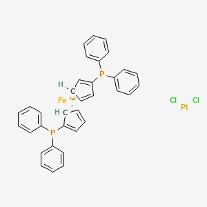 molecular formula C34H28Cl2FeP2Pt B6296047 Dichloro[1,1'-bis-(diphenylphosphino)-ferrocene]-platinum(II) CAS No. 104413-90-3