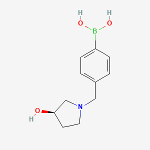 (R)-(4-((3-Hydroxypyrrolidin-1-yl)methyl)phenyl)boronic acid