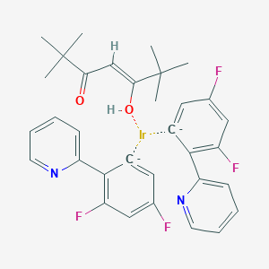 Bis[3,5-difluoro-2-(2-pyridinyl-N)phenyl-C](2,2,6,6-tetramethyl-3,5-heptanedionato-O,O')iridium(III), min. 98%